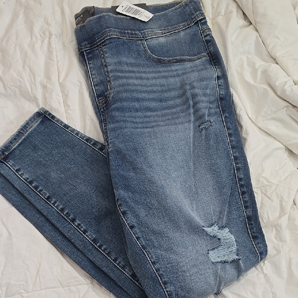 Torrid Nwt 18 20 Size 2 Pull On Lean Jeans